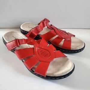 Croft & Barrow Red Sandals Size 8.5